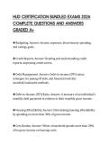 HUD CERTIFICATION BUNDLED EXAMS 2026 COMPLETE QUESTIONS AND ANSWERS GRADED A&plus;