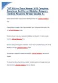 CNT Written Exam Newest 2026 Complete Questions And Correct Detailed Answers &lpar;Verified Answers&rpar; Already Graded A&plus;