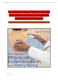 Test Bank for Bates&rsquo; Guide To Physical  Examination and History Taking 13th  Edition by Lynn S&period; Bickley