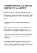 HUD CERTIFICATION FINAL EXAM PAPER 2026 QUESTIONS WITH FULL SOLUTIONS