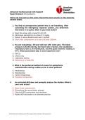 ACLS Advanced Cardiovascular Life Support Exam Version A &lpar;50 questions&rpar;