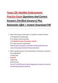 Texas CDL HazMat Endorsement Practice Exam Questions And Correct Answers &lpar;Verified Answers&rpar; Plus Rationales 2026