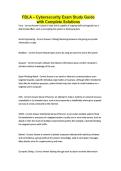 FBLA &ndash; Cybersecurity Exam Study Guide with Complete Solutions