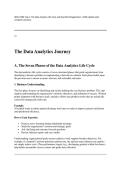 WGU D596 Task 1&colon; The Data Analytics Life Cycle and Real-World Application &vert; 2026 Update with complete solutions&period;