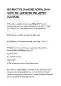 HUD PRACTICE EXAM 2026 ACTUAL EXAM SCRIPT FULL QUESTIONS AND VERIFIED SOLUTIONS