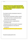 CPN EXAM 2025 ACTUAL EXAM QUESTIONS AND CORRECT DETAILED ANSWERS &lpar;VERIFIED&rpar; &lbrace;90 Q & A&rcub; &vert; LATEST UPDATE 2026&sol;2027 &vert; GRADED A&plus; &vert; 100&percnt; GUARANTEED PASS&period;
