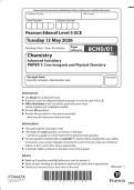 2026 AS-LEVEL EDEXCEL CHEMISTRY PAPER 1