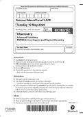 2026 AS-LEVEL EDEXCEL CHEMISTRY PAPER 2