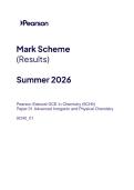 2026 A-LEVEL EDEXCEL CHEMISTRY PAPER 1 WITH MARK SCHEME 
