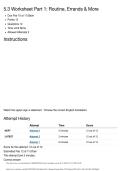 UTSA Spring 2026 ASL 2 &lpar;ASL-1024-001-202620&rpar;&colon; 5&period;3 Worksheet Parts 1&comma;2 and 3 &vert; Answered Correctly Graded 100&percnt;&period;
