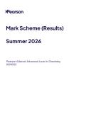 2026 A-LEVEL EDEXCEL CHEMISTRY PAPER 1&comma;2&comma;3 WITH MARK SCHEMES
