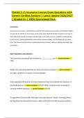Florida 2-15 Insurance License Exam Questions with Correct Verified Answers &vert; Latest Update 2026&sol;2027 &vert; Graded A&plus; &vert; 100&percnt; Guaranteed Pass&period;