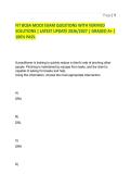 FIT BCBA MOCK EXAM QUESTIONS WITH VERIFIED SOLUTIONS &vert; LATEST UPDATE 2026&sol;2027 &vert; GRADED A&plus; &vert; 100&percnt; PASS&period;
