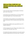 HUM 1020 FINAL PAPER IRSC 2026 VERIFIED QUESTIONS AND COMPLETE ANSWERS