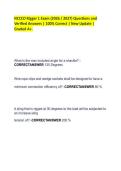 NCCCO Rigger 1 Exam &lpar;2026 &sol; 2027&rpar; Questions and Verified Answers &vert; 100&percnt; Correct &vert; New Update &vert; Graded A&plus;&period;