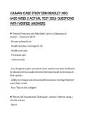 I HUMAN CASE STUDY ERIN BRADLEY NSG 6420 WEEK 2 ACTUAL TEST 2026 QUESTIONS WITH VERIFIED ANSWERS