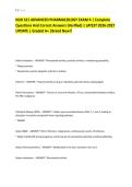 NUR 521 ADVANCED PHARMACOLOGY EXAM 4 &vert; Complete Questions And Correct Answers &lpar;Verified&rpar; &vert; LATEST 2026-2027 UPDATE &vert; Graded A&plus; &vert;Brand New&excl;&excl;