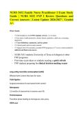 NURS 5432 Family Nurse Practitioner I Exam Study Guide &vert; NURS 5432 FNP I Review Questions and Correct Answers &vert; Latest Update 2026&sol;2027 &vert; Graded A&plus;&period;