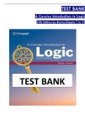 Test Bank for A Concise Introduction to Logic&comma; 14th Edition by Patrick J&period; Hurley &ndash; Complete Questions & Answers