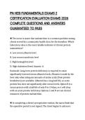 PN HESI FUNDAMENTALS EXAMS 2  CERTIFICATION EVALUATION EXAMS 2026  COMPLETE QUESTIONS AND ANSWERS  GUARANTEED TO PASS 