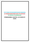 Test Bank for Modern Blood Banking & Transfusion Practices&comma; 7th Edition By&colon; Denise M&period; Harmening