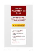 Effective Practices in ECE Ch 4-6 50&plus; &lpar;Latest 2025-2026 Edition&rpar; 100&percnt; Verified Q&A &plus; Answer Key Solutions