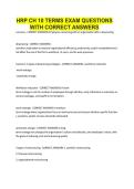 HRP CH 10 TERMS EXAM QUESTIONS WITH CORRECT ANSWERS&period;