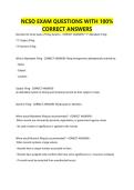 NCSO EXAM QUESTIONS WITH 100- CORRECT ANSWERS&period;