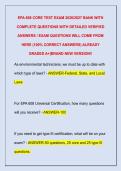 EPA 608 CORE TEST EXAM 2026&sol;2027 BANK WITH  COMPLETE QUESTIONS WITH DETAILED VERIFIED  ANSWERS &sol; EXAM QUESTIONS WILL COME FROM  HERE &lpar;100&percnt; CORRECT ANSWERS&rpar; ALREADY  GRADED A&plus;&vert;BRAND NEW VERSION&excl;&excl;