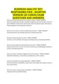 BUSINESS ANALYST KEY RESPONSIBILITIES - SHORTER VERSION &lpar;20 CARDS&rpar; EXAM QUESTIONS AND ANSWERS&period;pdf