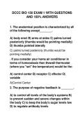 DCCC BIO 150 EXAM 1 WITH QUESTIONS  AND 100&percnt; ANSWERS