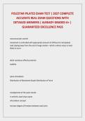 POLESTAR PILATES EXAM TEST &vert; 2027 COMPLETE   ACCURATE REAL EXAM QUESTIONS WITH   DETAILED ANSWERS &vert; ALREADY GRADED A&plus; &vert;  GUARANTEED EXCELLENCE PASS  