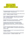NUR 170- EXAM 3 QUESTIONS WITH CORRECT ANSWERS 2026