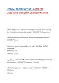  COMMs PROGRESS TEST 1 COMPLETE QUESTIONS WITH 100&percnt; VERIFIED ANSWERS