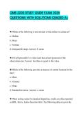 QMB 3200 STUDY GUIDE EXAM 2026 QUESTIONS WITH SOLUTIONS GRADED A&plus;