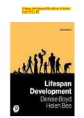 Test Bank For Lifespan  Development&comma; 9th edition  by Denise Boyd Chapter 1-19