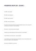HONDROS NUR 150 - EXAM 1 QUESTIONS WITH CORRECT ANSWERS