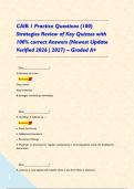 CAIB 1 Practice Questions &lpar;100&rpar; Strategies Review of Key Quizzes with 100&percnt; correct Answers &lpar;Newest Update Verified 2026 &vert; 2027&rpar; &ndash; Graded A&plus;    