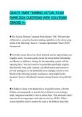 QUALYS VMDR TRAINING ACTUAL EXAM PAPER 2026 QUESTIONS WITH SOLUTIONS GRADED A&plus;