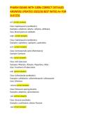 PHARM EXAMS WITH 100&percnt; CORRECT DETAILED ANSWERS UPDATED 2025&sol;26 BEST RATED A&plus; FOR SUCCESS
