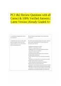 PCI 1&2 Review Questions with all Correct & 100&percnt; Verified Answers &vert;Latest Version &vert;Already Graded A&plus;