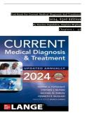 Test Bank for CURRENT Medical Diagnosis and Treatment&comma; 63rd Edition &ndash; Maxine A&period; Papadakis & Stephen J&period; McPhee &vert; Chapters 1&ndash;42 &vert; Complete A&plus; Guide