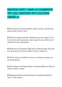 RADIATION SAFETY AMMO 66 EXAMINATION TEST 2026 QUESTIONS WITH SOLUTIONS GRADED A&plus;
