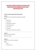 CAPTAINS CAREER COURSE MLC EXAM STUDY  QUESTIONS AND ANSWERS &vert;LATEST 2026 &vert;  GUARANTEED PASS 