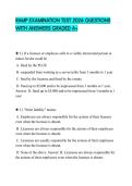 RAMP EXAMINATION TEST 2026 QUESTIONS WITH ANSWERS GRADED A&plus;
