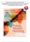 PUBLIC HEALTH NURSING POPULATION-CENTERED HEALTH CARE IN THE COMMUNITY 11TH EDITION STANHOPE TEST BANK &ndash; NUR 330 COMPLETE CHAPTERS 1-46 WITH ANSWERS 