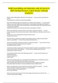 MCBC Exam Billing and Collections with all Correct & 100&percnt; Verified Answers &vert;Latest Version &vert;Already Graded A&plus;