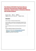 ISYE 6644 Final Exam Review&colon; Questions Covering Arena&comma; Random Number Generation&comma; Output Analysis & Statistical Methods with Verified Solutions