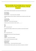 MCBC Knowledge Test Knowledge Review Assessment with all Correct & 100&percnt; Verified Answers &vert;Already Graded A&plus;