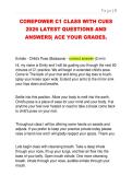 COREPOWER C1 CLASS WITH CUES  2026 LATEST QUESTIONS AND  ANSWERS&vert; ACE YOUR GRADES&period; 